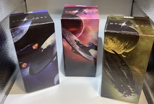 Star Trek Collectible 3 Glass Cup Set - 2008 Burger King Vintage 4