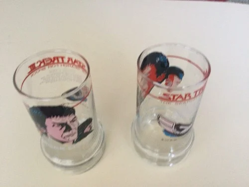 Star Trek Set Of 2 Spock Lives Glasses From Taco Bell 1984 Paramount Pictures 2