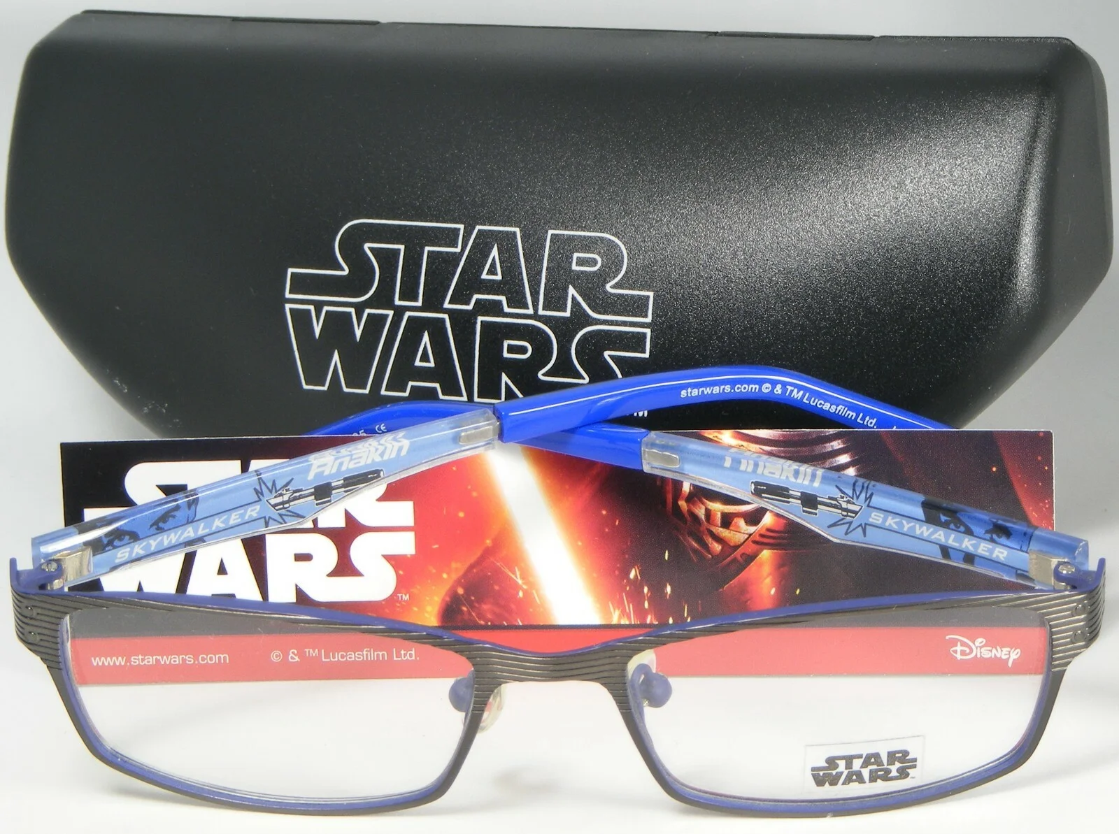 STAR WARS by IVKO SW211C ANAKIN SKYWALKER CHARCOAL /BLUE EYEGLASSES 49-16-135mm
