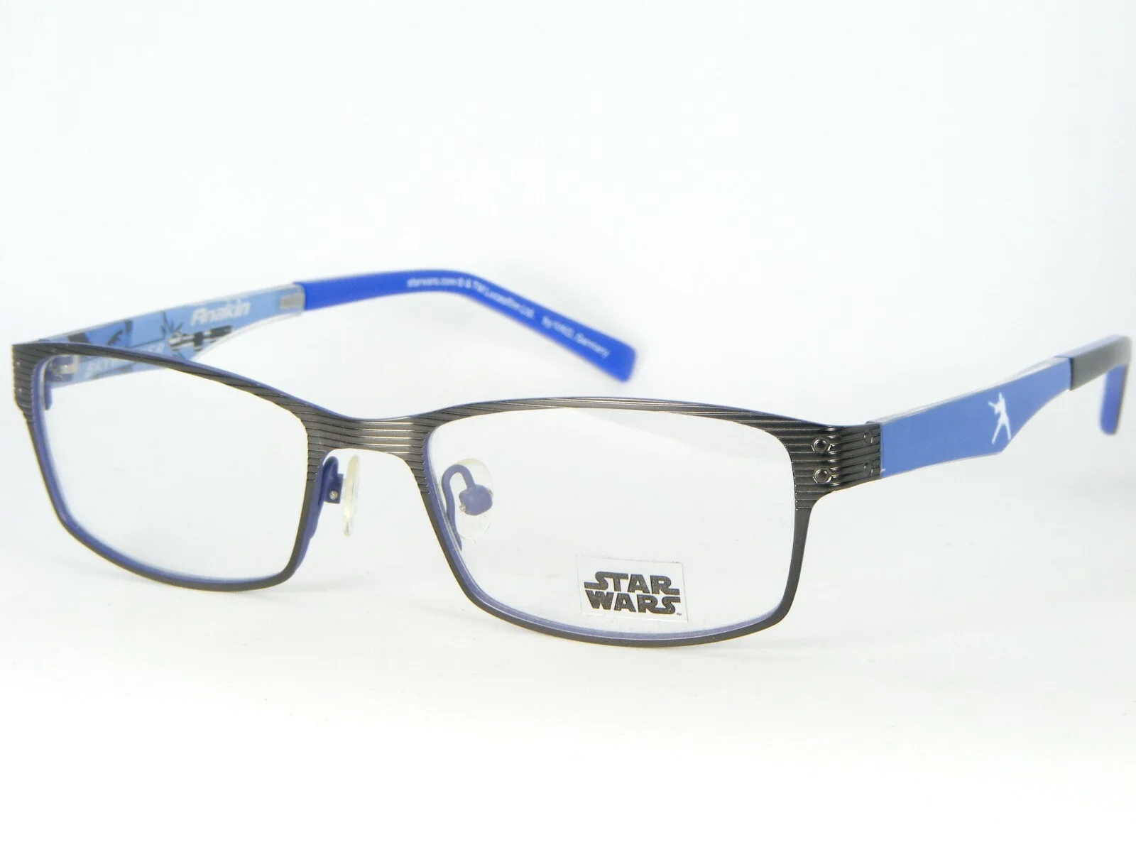 STAR WARS by IVKO SW211C ANAKIN SKYWALKER CHARCOAL /BLUE EYEGLASSES 49-16-135mm 2