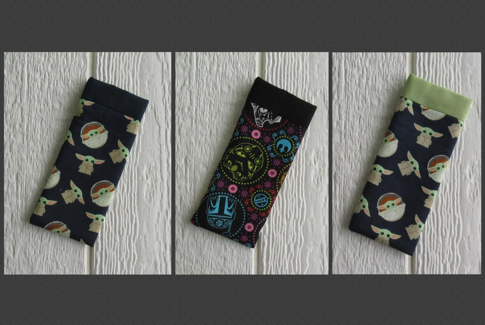 Star Wars Mandalorian Inspired Fabric Eye Glass Cases