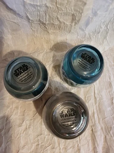 STAR WARS RolyPoly Drinking Rocks Glassware set/3 3