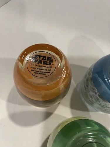 STAR WARS THINK GEEK PLANETARY HIGHBALL GLASSES SET OF 3 4