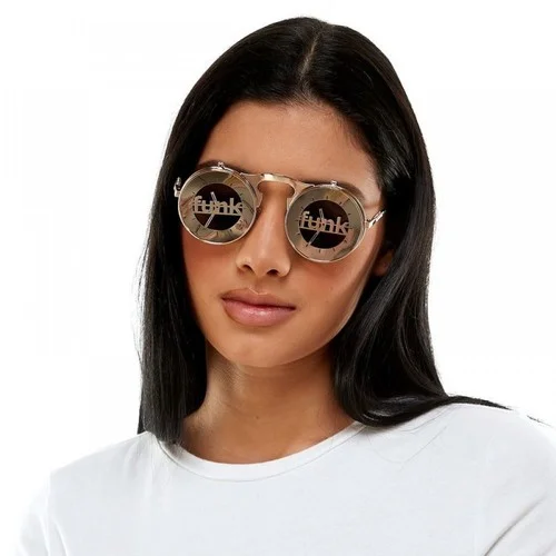 Steampunk Flip-up Sunglasses for Burning Man Festival Prop Costumes Funk Eyewear 2