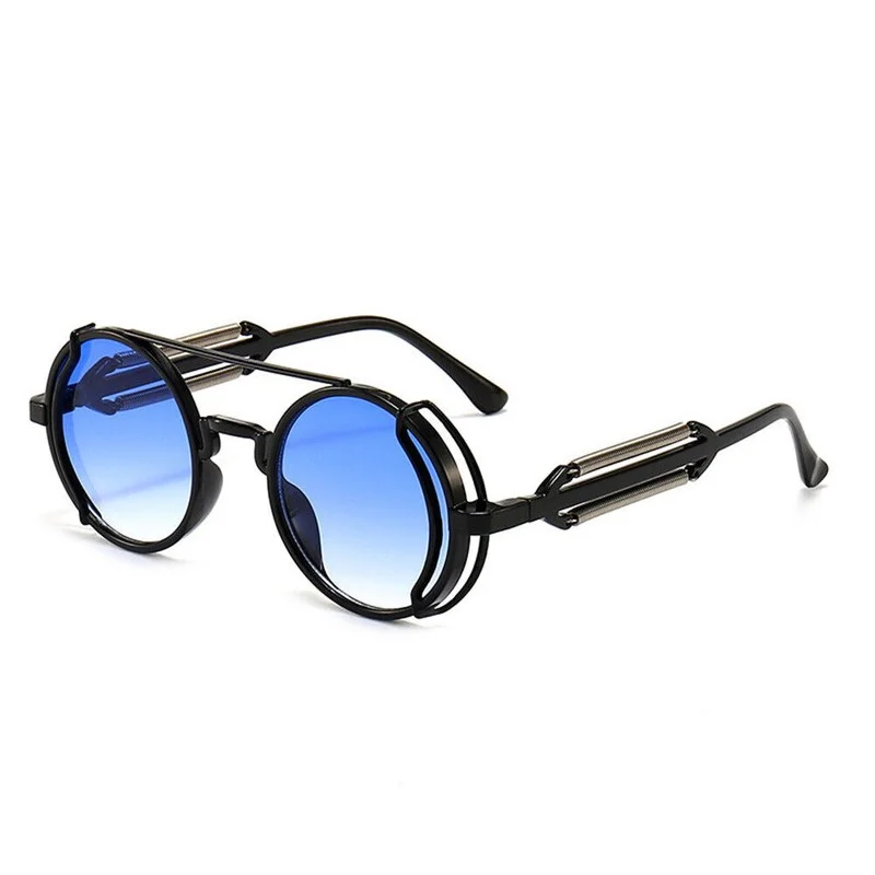 Steampunk Gothic Sunglasses Retro Punk Hippie Eyeglasses Round Circle Glasses , 3