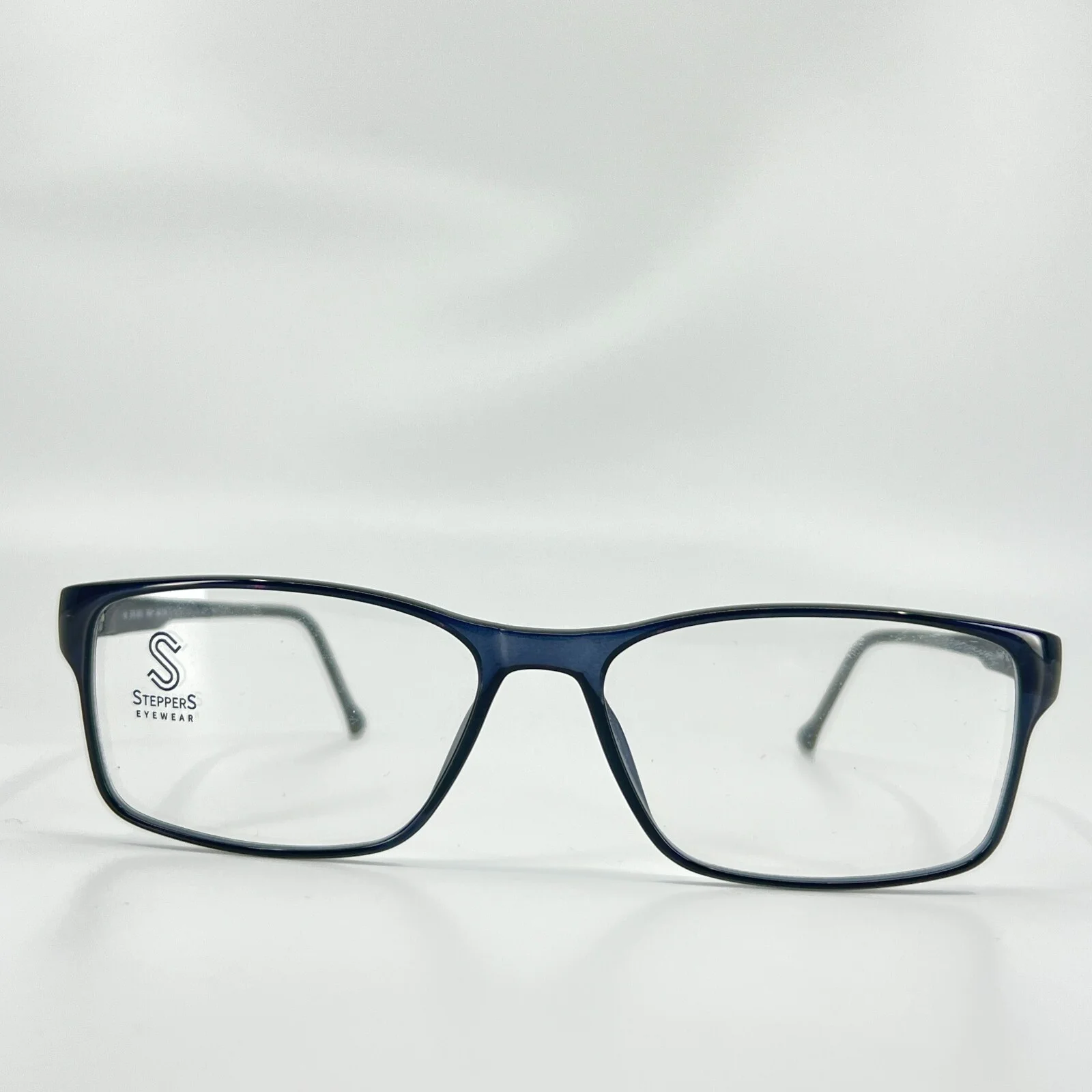 Stepper Eyeglasses STS-10055 F990 Blue Black Rectangular Frames 54[]15 140 mm 2