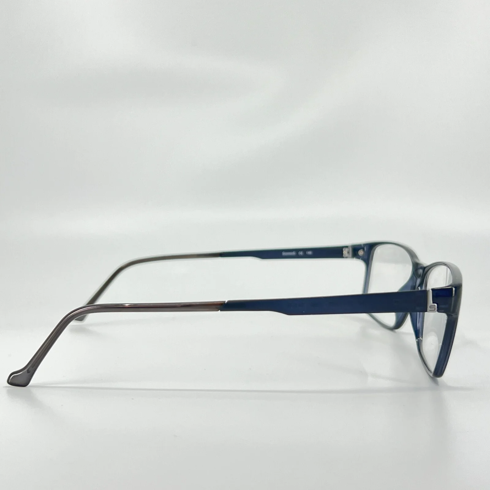 Stepper Eyeglasses STS-10055 F990 Blue Black Rectangular Frames 54[]15 140 mm 3
