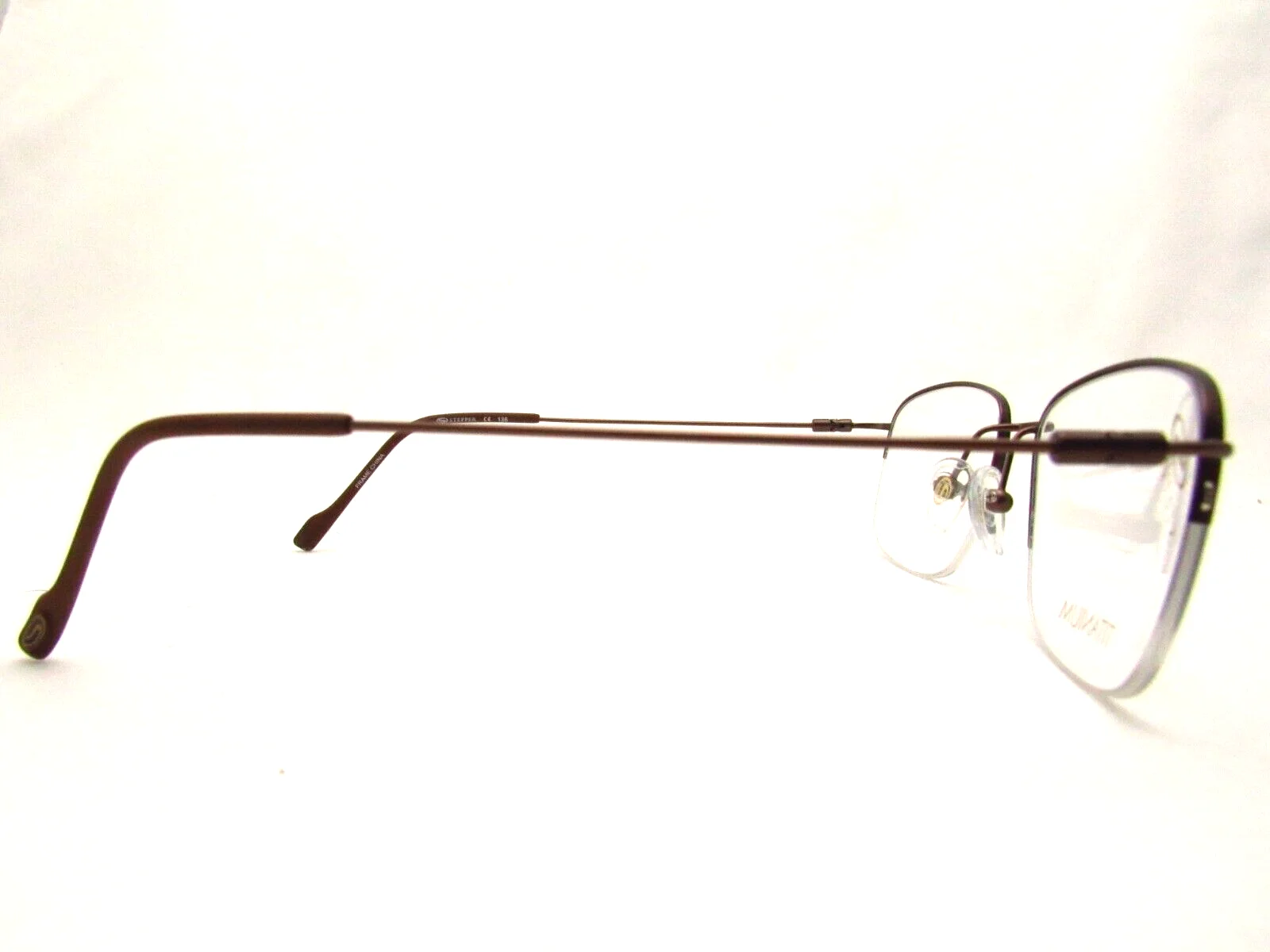 Stepper SI-60160 Brown 51 x 18 135 mm Titanium Eyeglass Frame and Case 2