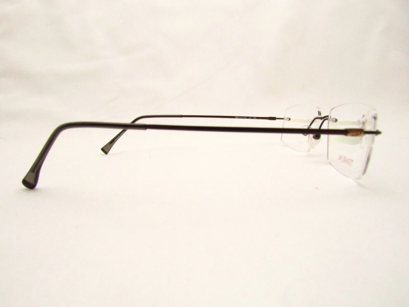 Stepper SI-8095 Brown 53 x 16 140 mm Drill Mount Titanium Eyeglass Frame 2