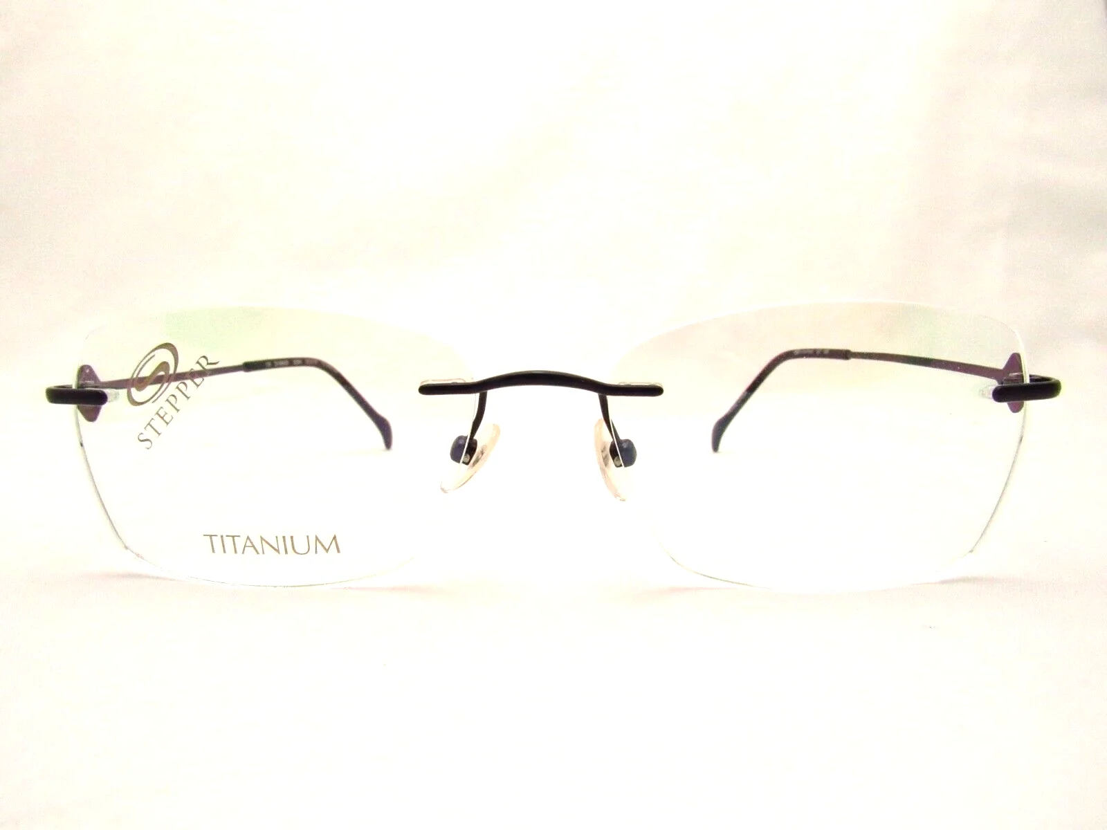 Stepper SI-96435 Black F099 53 x 15 135 mm Drill Mount Eyeglass Frame and Case