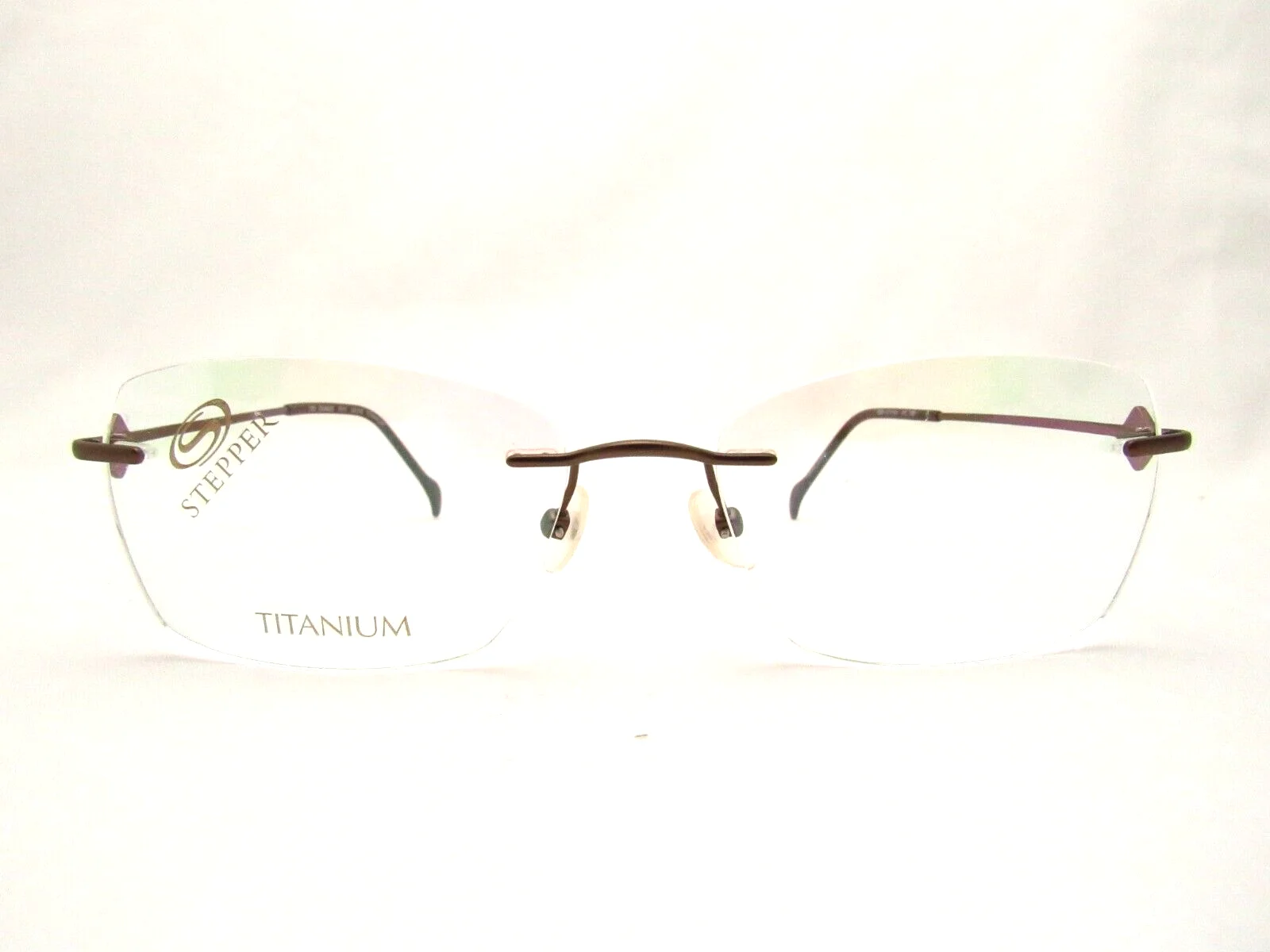 Stepper SI-96435 Brown F011 53 x 15 135 mm Drill Mount Eyeglass Frame and Case