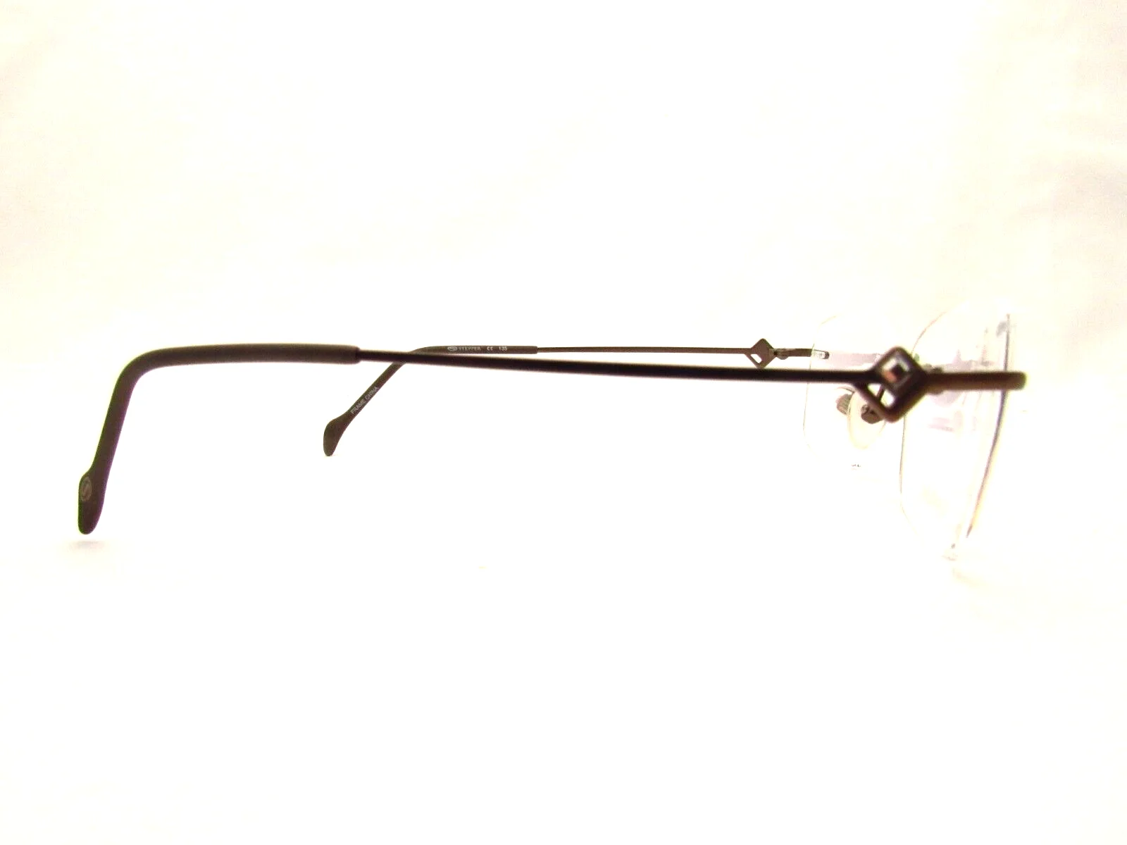 Stepper SI-96435 Brown F011 53 x 15 135 mm Drill Mount Eyeglass Frame and Case 2