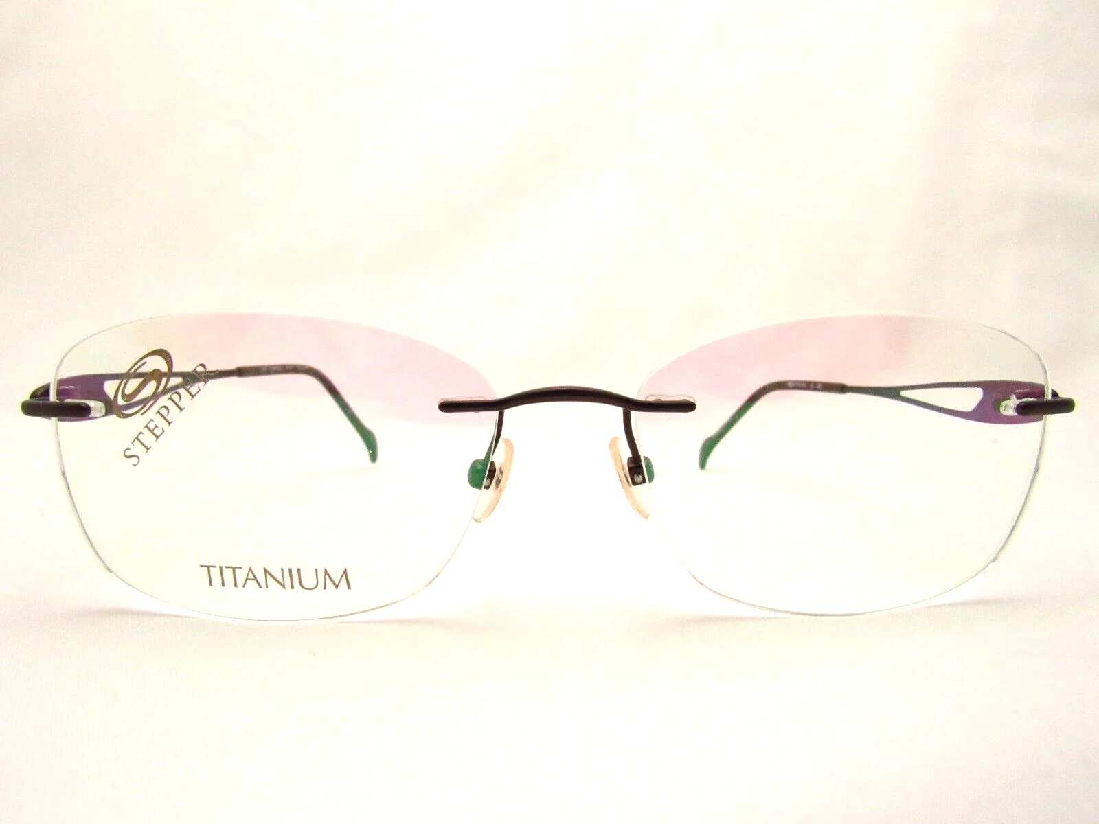 Stepper SI-96523 Brown F011 53 x 16 135 mm Drill Mount Eyeglass Frame and Case