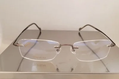 STEPPER SI84543 Titanium Rimless eyeglasses Frame Gunmetal 54mm Light weight 2