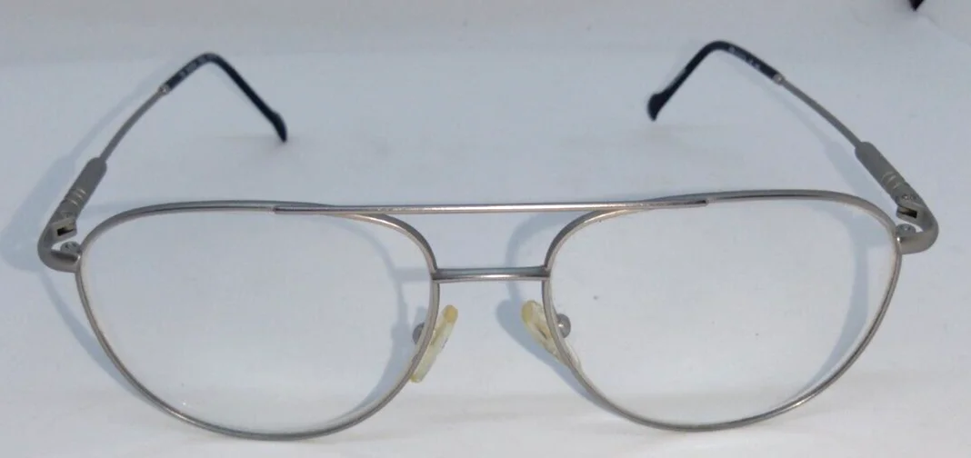 Stepper Titanium Eyeglass Frames SI-60194 Silver Aviator 54-16-140 F020