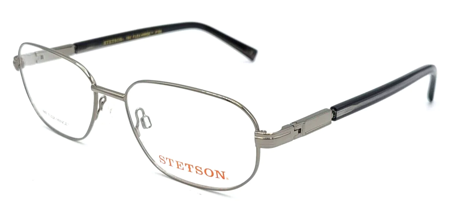 STETSON - 180 F108 058 55/17/145 - GUNMETAL - NEW Authentic MEN EYEGLASSES Frame