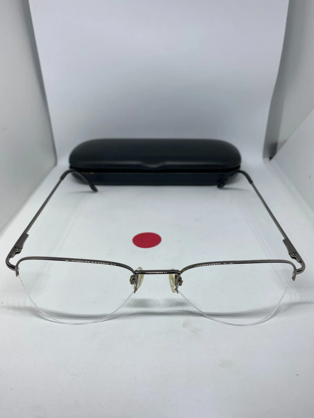 Stetson Eyeglass Frames SILVER Half Frame 3