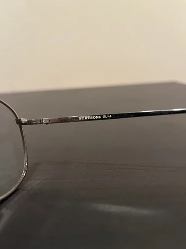 STETSON ZYLOWARE 058 EYEGLASSES AVIATOR SILVER FULL RIM FRAME XL4 3