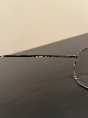 STETSON ZYLOWARE 058 EYEGLASSES AVIATOR SILVER FULL RIM FRAME XL4 4