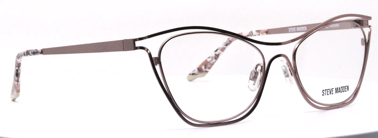 Steve Madden Candiid Rose Gold Womens Cat Eye Eyeglasses 53-18-140 B:39 3