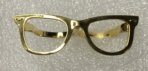 Steve Madden Eye Glasses Gold Frame Novelty Statement Ring 6.75/7.5 Sunglasses 4