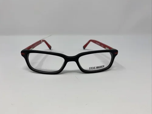 STEVE MADDEN Eyeglasses Frame SKOLLAR 46-15-125 Black/Red Full Rim NH05