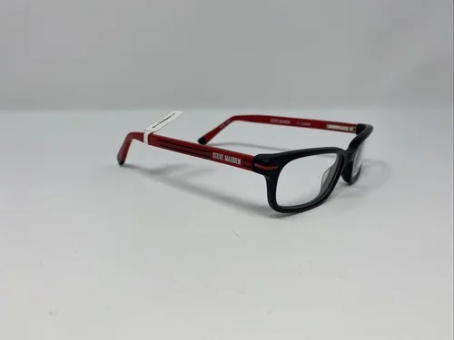 STEVE MADDEN Eyeglasses Frame SKOLLAR 46-15-125 Black/Red Full Rim NH05 4