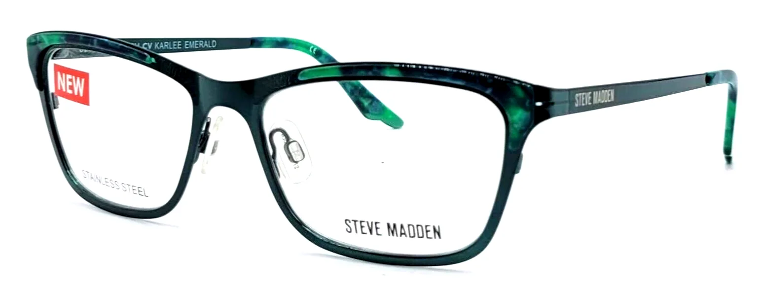 STEVE MADDEN - KARLEE 52/17/135 EMERALD - NEW Authentic WOMEN EYEGLASSES Frame