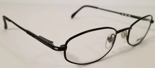 *STING* Black Metal Modified Oval Eyeglass Frames 49□20 -135 NOS VINTAGE 1990 2