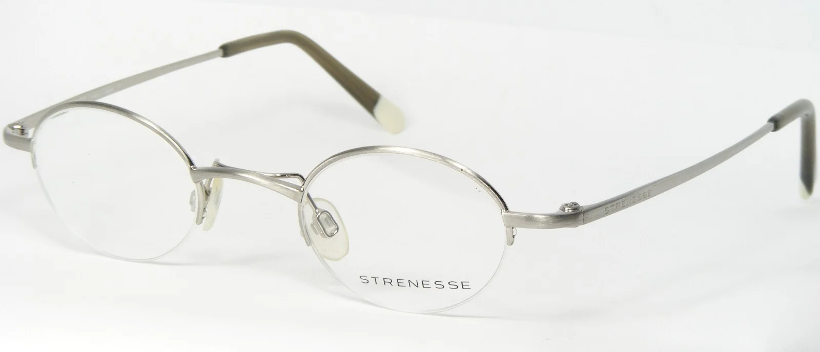 STRENESSE Mod. 4208 200 SILVER EYEGLASSES GLASSES METAL FRAME 39-22-140mm Japan