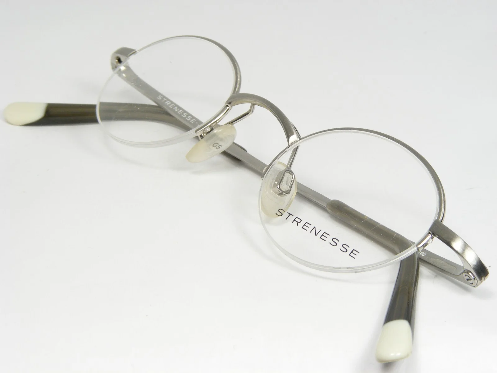 STRENESSE Mod. 4208 200 SILVER EYEGLASSES GLASSES METAL FRAME 39-22-140mm Japan 4