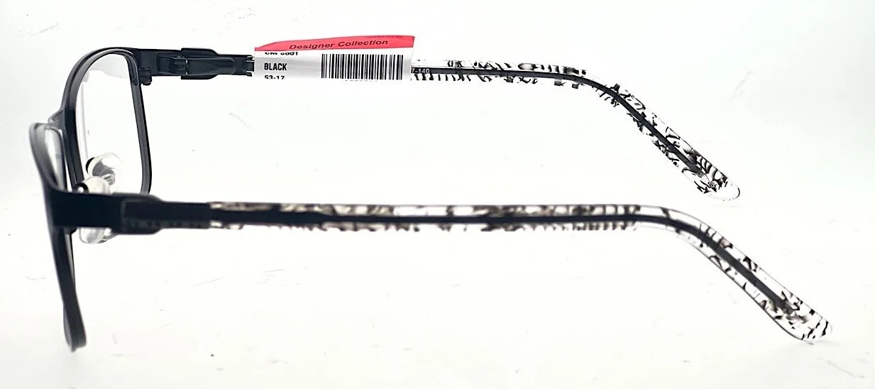 Stylish, Fun! Chelsea Morgan CM6001 Black/Clear Eyeglass Frames 53/17/140 #164 4