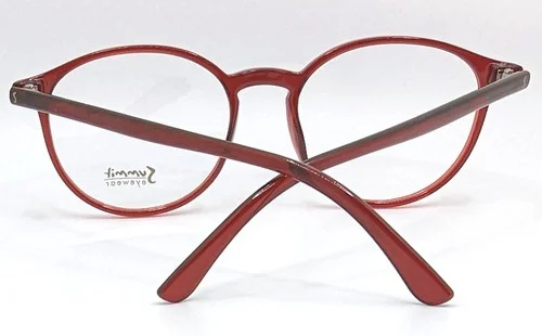 Summit Rh231 Round Maroon Unisex Plastic EyeGlasses Frame 46-17-135 Turkey. 2