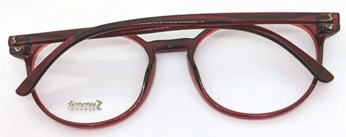 Summit Rh231 Round Maroon Unisex Plastic EyeGlasses Frame 46-17-135 Turkey. 3