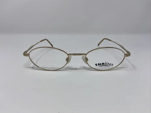sun lites Eyeglasses Frame 1206 50-20-140 Gold Full Rim KC13