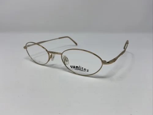 sun lites Eyeglasses Frame 1206 50-20-140 Gold Full Rim KC13 2