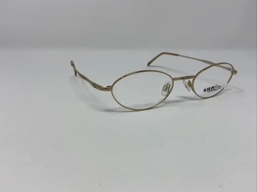 sun lites Eyeglasses Frame 1206 50-20-140 Gold Full Rim KC13 4