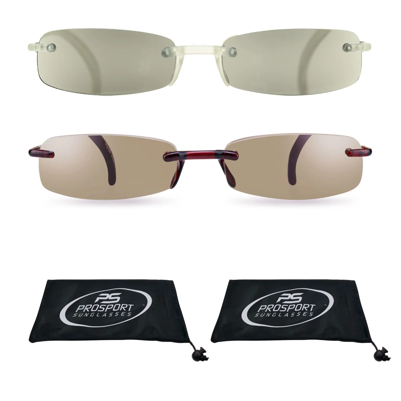 Sun Readers Thin Full Lens Tinted Reading Sunglasses Rimless Small Light Weight 2