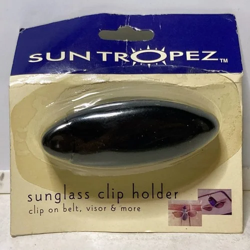 Sun Tropez Eyeglasses/Sunglasses/Glasses Clip Holder Storage for Car Visor, Belt