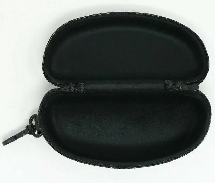 Sunglasses Case Hard Glasses Eyeglasses Shell Large Travel Zipper Clam With Clip 2