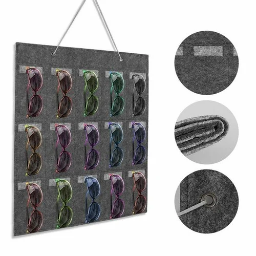 Sunglasses Eyeglass Storage Bag Wall Stand Glasses Organizer Holder 40cm x 50cm