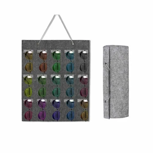 Sunglasses Eyeglass Storage Bag Wall Stand Glasses Organizer Holder 40cm x 50cm 2