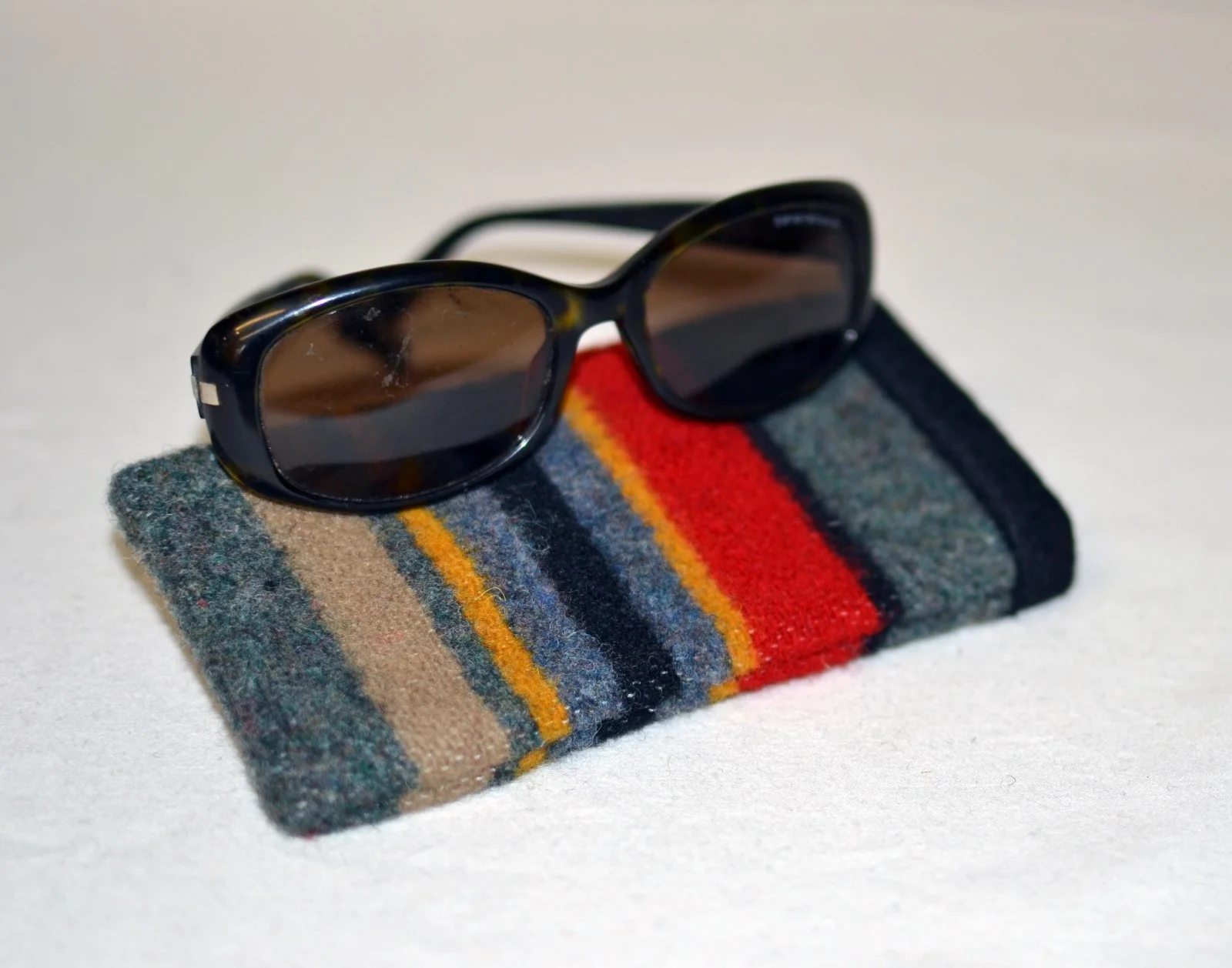 SunGlasses Eyeglasses Glasses Case Pouch Green Yakima Camp wool blanket fabric