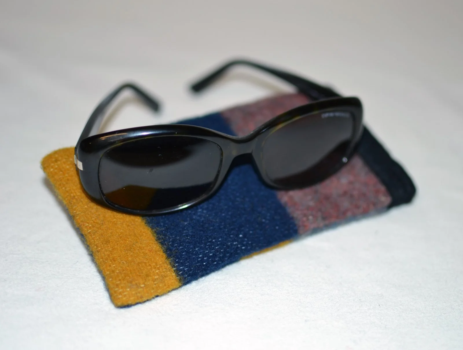 SunGlasses Eyeglasses Glasses Case Pouch Yakima Camp Blanket Blue Lake Wool NEW