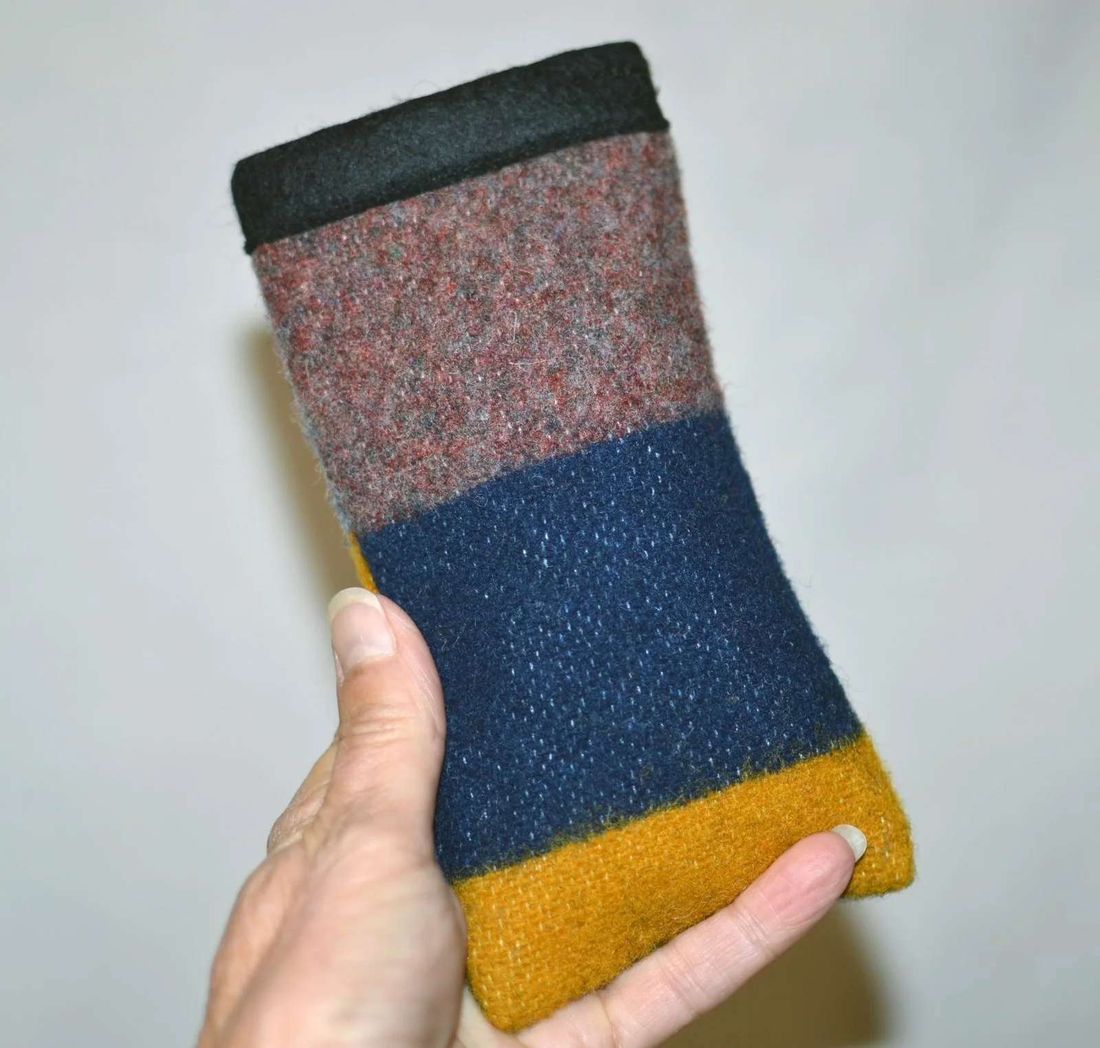 SunGlasses Eyeglasses Glasses Case Pouch Yakima Camp Blanket Blue Lake Wool NEW 2