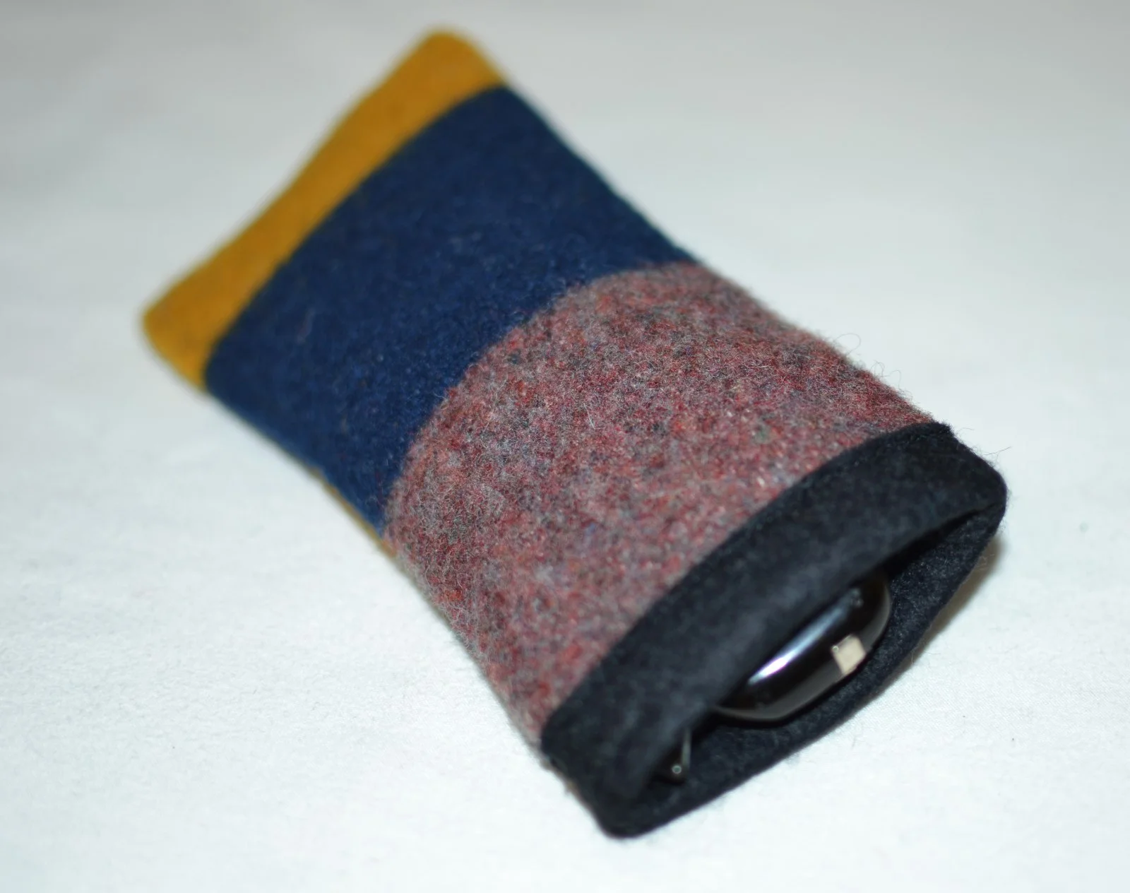 SunGlasses Eyeglasses Glasses Case Pouch Yakima Camp Blanket Blue Lake Wool NEW 3