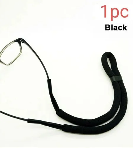 Sunglasses Floating Neck Cord Strap Eyeglasses Retainer Lanyard Holder Black.