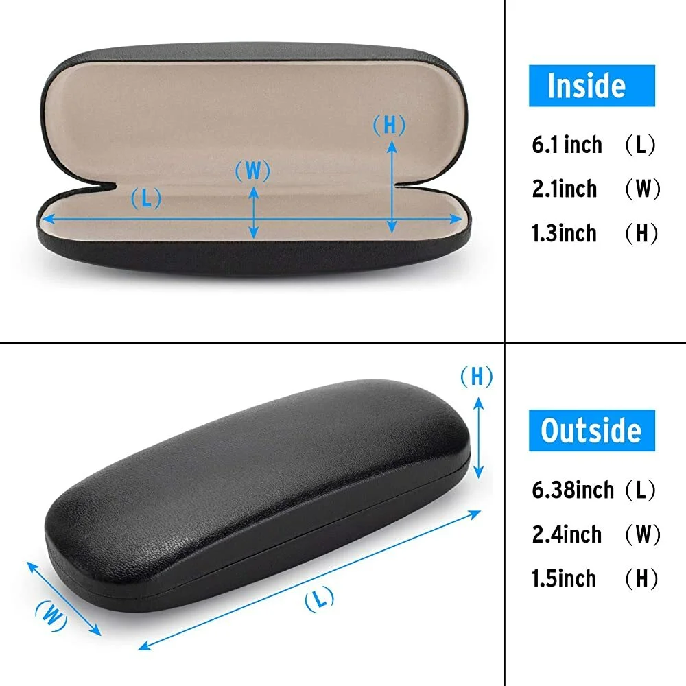 Sunglasses Hard Case Reading Glasses Eyeglasses Shell Travel Clam Shell Portable 3