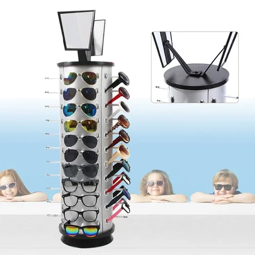 Sunglasses Holder Organizer Rack Eyeglass Turning Commercial Display Stand