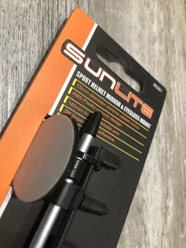 Sunlite Sport Bicycle Helmet Mirror & Eye Glass Mount 33mm Mirror NEW 2